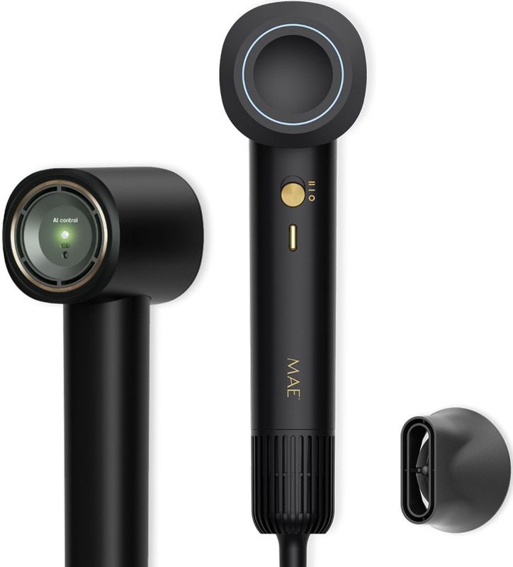 MAE - Breeze II - Föhn - Zwart - High Speed met AI Heat Control en Plasmatechnologie