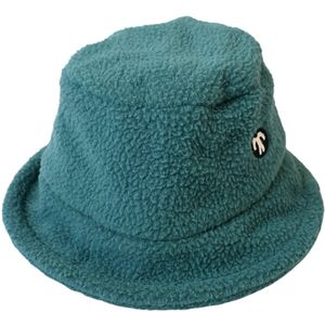 Ducksday - Winter muts - Bucket hat - Sherpa fleece - Teddy - unisex - Donkergroen - Maat L