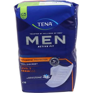 Voordeelverpakking van 2 x TENA Men Active Fit Level 3, 16st (750830)