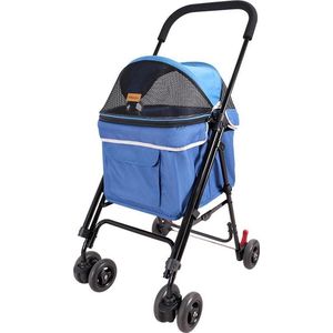 Compacte Hondenbuggy Astro Go Lite – geschikt voor openbaar vervoer - kleur Grungy Blue