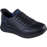 Skechers, Heren, Schoenen, Zwart, Maat: 40 EU Leer,