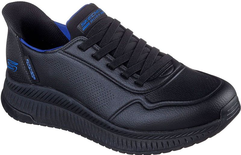 Skechers, Heren, Schoenen, Zwart, Maat: 40 EU Leer,