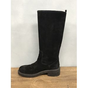 Irony Glam - Hoge Laarzen - Chelsea Boots - Zwarte Suede - Maat 39 - Dames schoenen