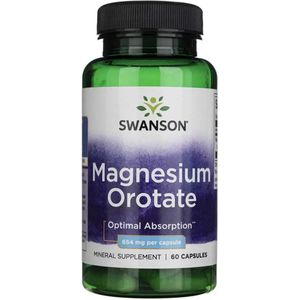Swanson - Magnesium Orotate - 60 capsules - 654 mg
