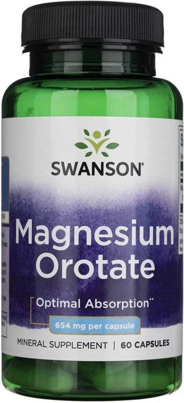 Swanson - Magnesium Orotate - 60 capsules - 654 mg