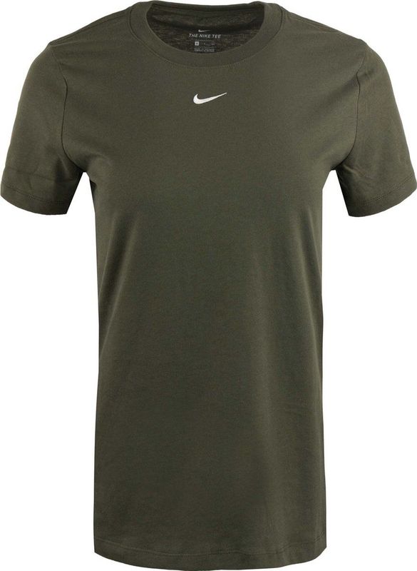 Nike - Essentiële T-shirt Crew - Groen - Dames T-shirt