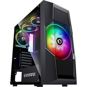 PC Behuizing ARGB Miditoren met Gehard Glas - Inclusief 4 RGB-ventilatoren