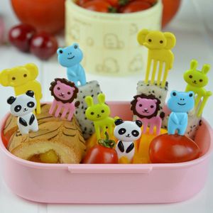 Without Lemon - Bento Mini Prikkers - Fruit Vorkjes - Cake Decoratie - Cocktailprikkers - Kinderen - Lunchbox - Verjaardag - Feest - Set van 10 - Japans - Animals 2.0 Thema