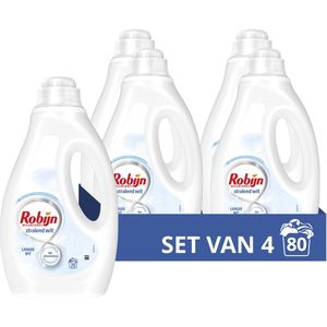 Robijn - Stralend Wit - Vloeibaar Wasmiddel - Voordeelverpakking - 4 x 20 Wasbeurten