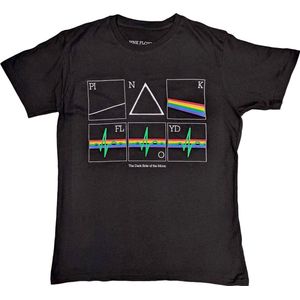 Pink Floyd - Prism Heart Beat Heren T-shirt - S - Zwart