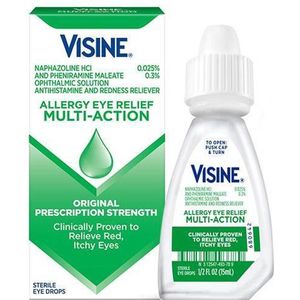 Visine Allergy Eye Relief Multi-Action XL - Oogdruppels Tegen Hooikoorts, Rode Ogen & Jeukende Ogen! (15ML)