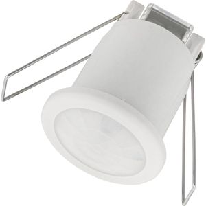 Ledvion - Bewegingsmelder Wit - Inbouw - Schemerschakelaar - IP20 - 360° - Bereik 8m -Lichtsensor
