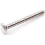 Slotbout - M5 x 30 mm - DIN603 - RVS - 100 stuks