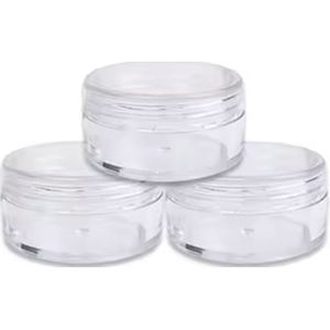 Premium - Zalfpotje - Transparant - Set van 3 stuks - 4ml - Cosmetica potjes