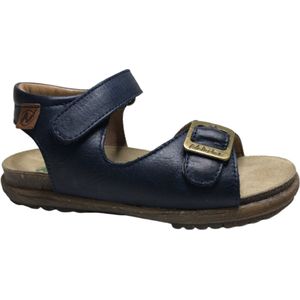 Naturino velcro gesp effen lederen sandalen Zapna navy mt 27