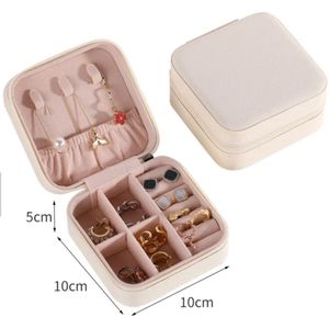 Moongoods - Sieradendoos wit - Juwelendoos - Sieradenhouder - Reisetui sieraden - Sieraden organizer - Mini beautycase