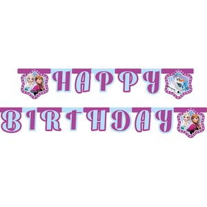 Vegaoo - Happy Birthday Frozen verjaardagsslinger