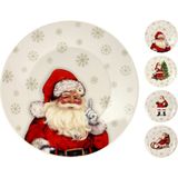 Kerstborden - Dinerborden - 26,5 CM - Kerstman & Kerstboom Designs