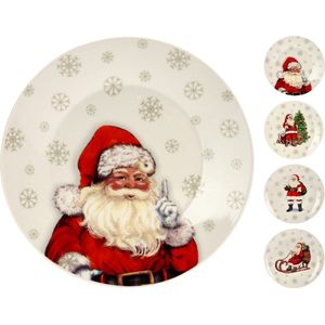 Kerstborden - Dinerborden - 26,5 CM - Kerstman & Kerstboom Designs
