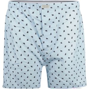 Steppin' Out Boxershort Print Leeuw Lichtblauw - Maat S - Heren - Boxershorts