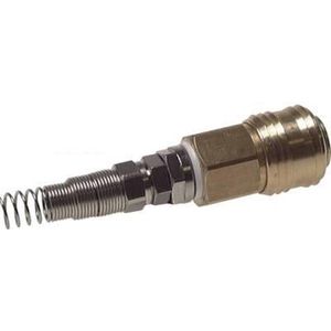Vernikkeld Messing DN 7.2 (Euro) Luchtkoppeling Snelkoppeling 6x8 mm Push-On Buigbescherming Draaibaar - CLS7-NPD-BN-6