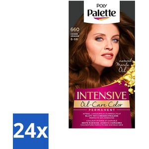 Poly Palette - Haarverf - Goud Bruin 660 - 115ml - Voordeelverpakking - 24 stuks