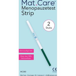 Mat Care Menopauzetest Strip - vruchtbaarheidstest vrouw - 2 stuks