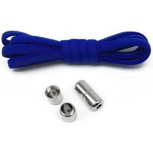 (Kobalt Blauw) Elastische Schoenveters - Schoenen & Kleding - kinder veters - Anti-losse veters - Schoencadeautjes| Kobalt Blauw