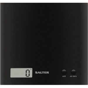 Salter Arc Keukenweegschaal - Precisie Weegschaal Keuken Digitaal - tot 3 kg - Tarra Functie - Inclusief Batterijen - Zwart