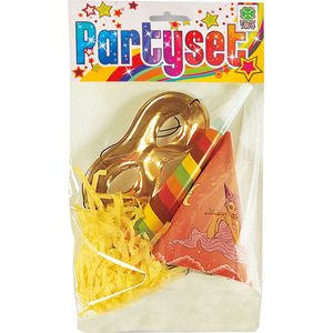 Carnival Toys Feestpakket Junior Goud 3-delig