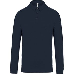Kariban Herenpolo lange mouwen van jersey K264 - Navy - XL