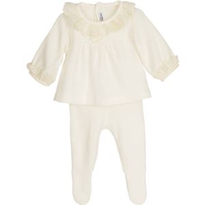 Calamaro - baby setje - creme - newborn - prematuur - maat 48/50 (0M)