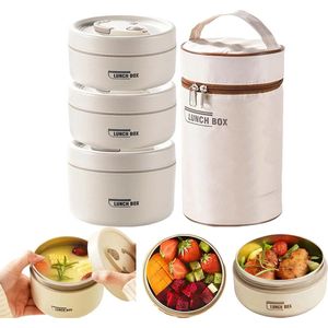 Geïsoleerde Bento Lunchbox Set – Draagbaar, Stapelbaar, Lekvrij, Thermisch, Duurzaam, Roestvrij Staal, Food Grade, Houdt Warm/Koud, Luchtdicht, Multifunctioneel Voor Werk en school Meal Prep