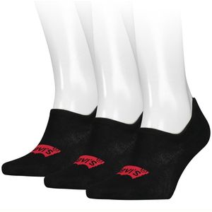 Levi's Footie High Rise Batwing Logo Jet Black 3-Pack
