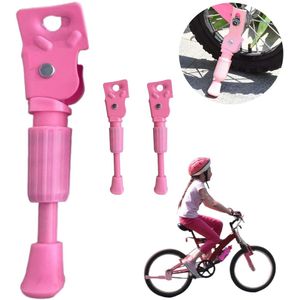 fietsstandaard-2 stuks fietsstandaard 14 inch-fietsstandaards in Fietsen & Accessoires-fietsstandaard kinderfiets-fietsstandaard kinderfiets-roze