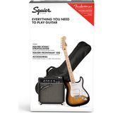 Squier Sonic Series Stratocaster Pack MN 2-Color Sunburst - Elektrische gitaar