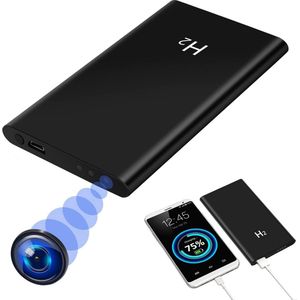 WNHB® Verborgen Spy Camera Powerbank - Full HD 1080p Mini Camera - Nachtzicht - Draadloze Beveiligingscamera voor Binnen