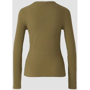 Longsleeve - Zacht - Ribstructuur - Smal Model - Ronde Hals