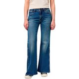 Wrangler 112351071 Wanderer Flare Spijkerbroek Blauw Vrouw