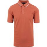 Suitable Respect Polo Tip Ferry Terracotta - Maat XXL - Heren