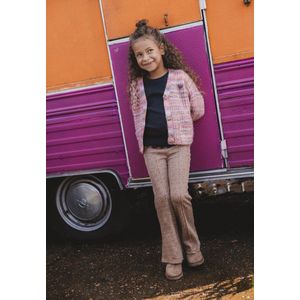 LOOXS Little 2431-7641-966 Meisjes Broek - Maat 116 - beige van 95% Cotton 5% Lycra