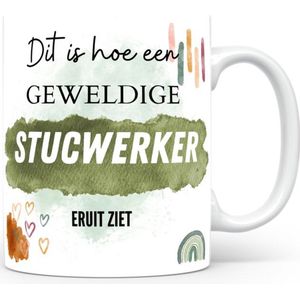 Mok bedrukken met beroep Stucwerker