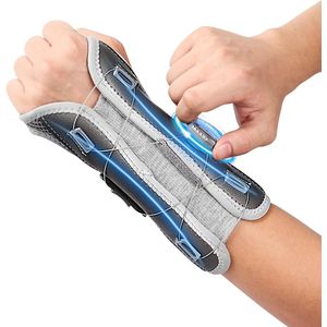 Gsedaox-Polsbrace-Carpaal Tunnel Syndroom Polsbrace-Polssteun-One Size-Links & Rechts-grijs