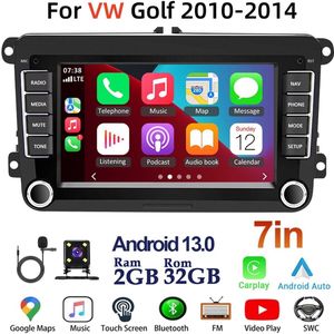 7inch Touchscreen Auto Stereo for VW Golf MK6 2010-2014 | 2+32G Android 13, GPS, Draadloos CarPlay, WiFi Connectiviteit + Backup Camera