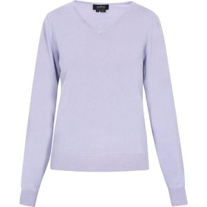 usha BLACK LABEL - Trui - Zwart - Effen - V-hals - Lange Mouw