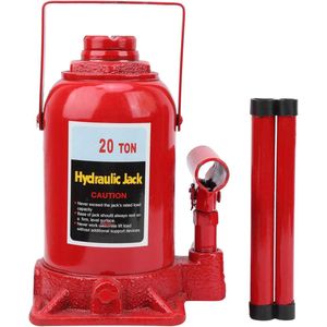 20T Car Jack - Hydraulische Flessenkrik - Duurzaam - Dikke Stalen Plaat - Voor Automotive - Constructie - Industrie - Landbouw - Antislip Basis - 215-420mm Slag
