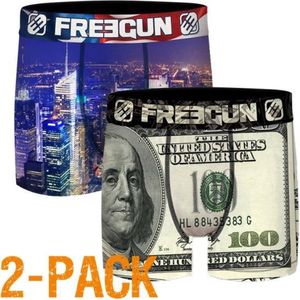 Freegun microvezel | MAAT S | 2-pack heren boxershorts | USA/dollars