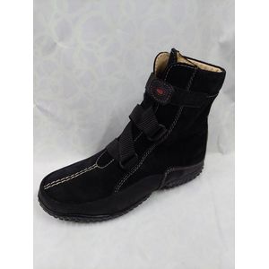 WOLKY 1951 / Dakota / enkellaarsjes met klittenband / zwart / maat 38