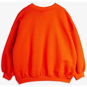 Mini Rodini - Sweatshirt - Rood - Geborduurde Ritzratz Patch