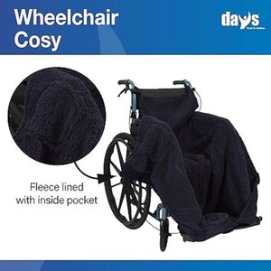 rolstoelhoes, dikke warme rolstoel fleece wikkeldeken accessoires voor de oudere patient 39 x 33 x 13.5 cm